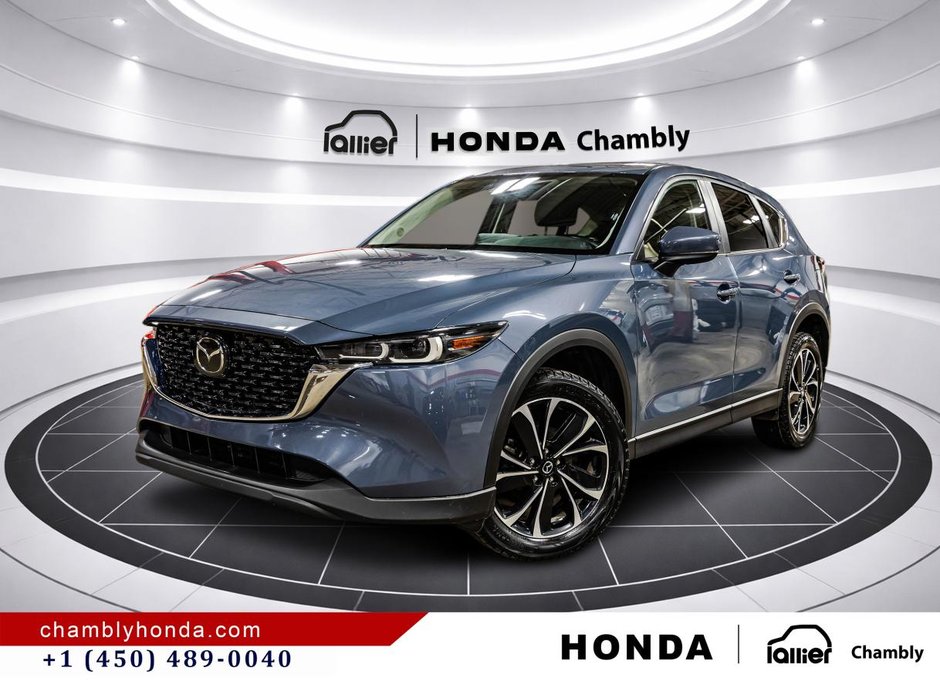 Mazda CX-5 GS AWD SUNROOF I MAGS I LEATHER 7 SUEDE I HEATED SEATS IO CARPLAY I ACTIVE SECURITY 2023 à Montréal, Québec
