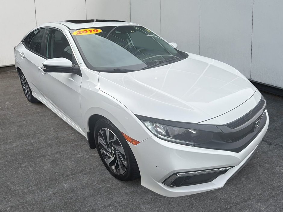 Honda Civic Sedan EX | Roof | Cam | USB | HtdSeats | Bluetooth 2019 à Saint John, Nouveau-Brunswick