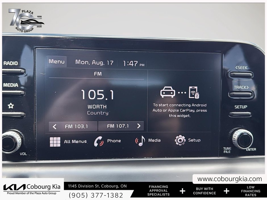 2024 Kia Seltos EX BOUGHT AND SERVICED AT COBOURG KIA | HEATED STEERING WHEEL | SUNROOF