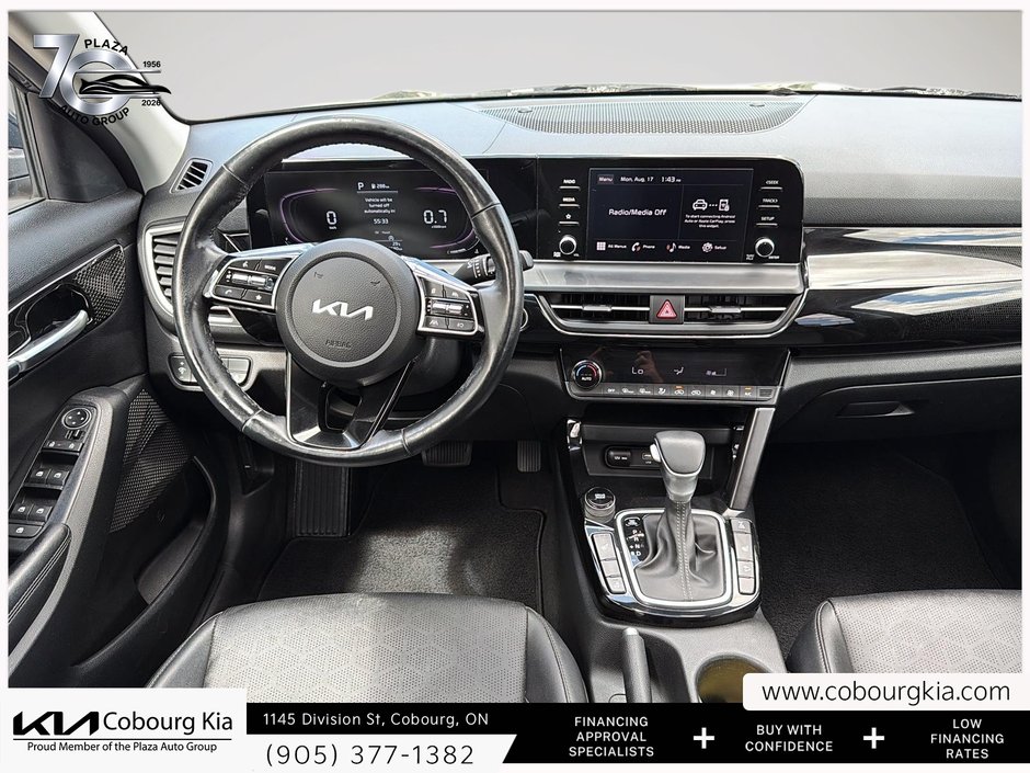 2024 Kia Seltos EX BOUGHT AND SERVICED AT COBOURG KIA | HEATED STEERING WHEEL | SUNROOF