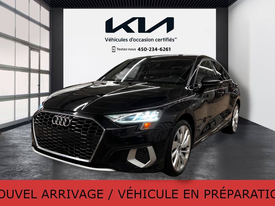 2022 Audi A3 Sedan Komfort,  MAGS, AWD, CUIR, TOIT in Mirabel, Quebec