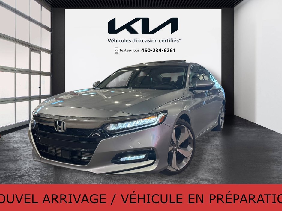 Honda Accord Sedan Touring, JAMAIS ACCIDENTÉ, CUIR, GPS, HUD. TOIT 2018 à Mirabel, Québec