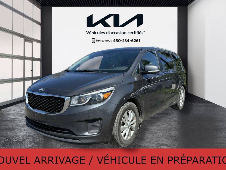 Kia Sedona LX, JAMAIS ACCIDENTÉ, 8 PASSAGERS, CAM DE RECUL 2018 à Mirabel, Québec