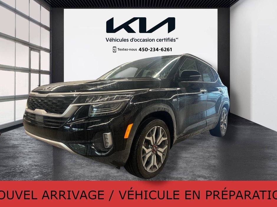 Kia Seltos SX Turbo, JAMAIS ACCIDENTÉ, CUIR, TOIT, AWD, GPS 2021 à Mirabel, Québec