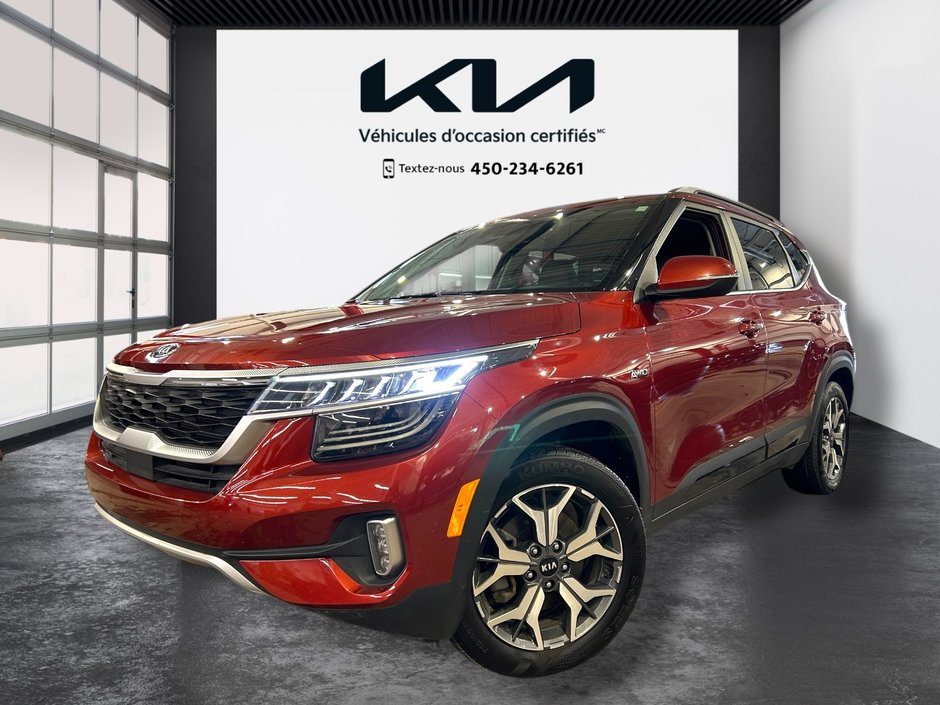 Kia Seltos EX PREMIUM, JAMAIS ACCIDENTÉ, CUIR, TOIT, GPS, AWD 2021 à Mirabel, Québec