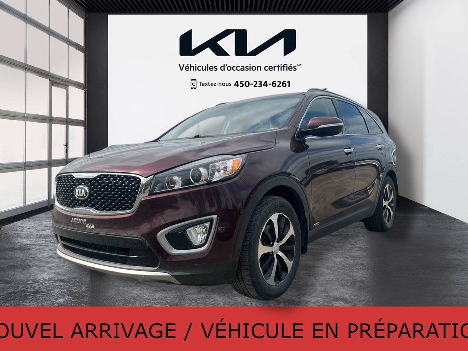 Kia Sorento EX Turbo, JAMAIS ACCIDENTÉ, CUIR, HITCH, AWD 2018 à Mirabel, Québec