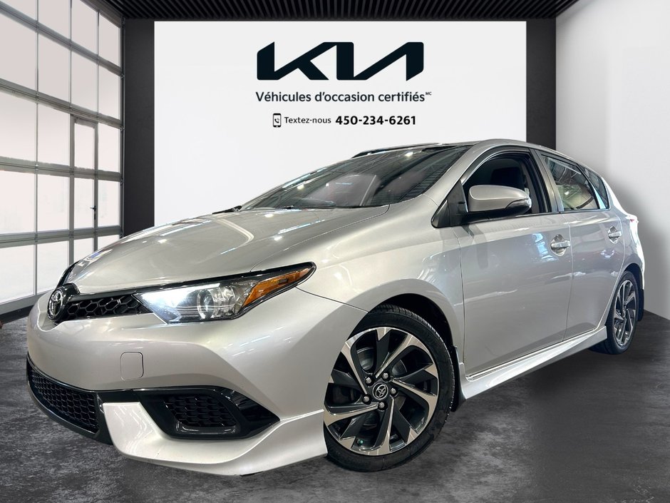 Toyota Corolla iM CVT, JAMAIS ACCIDENTÉ, 8 PNEUS, AUTOMATIQUE 2017 à Mirabel, Québec