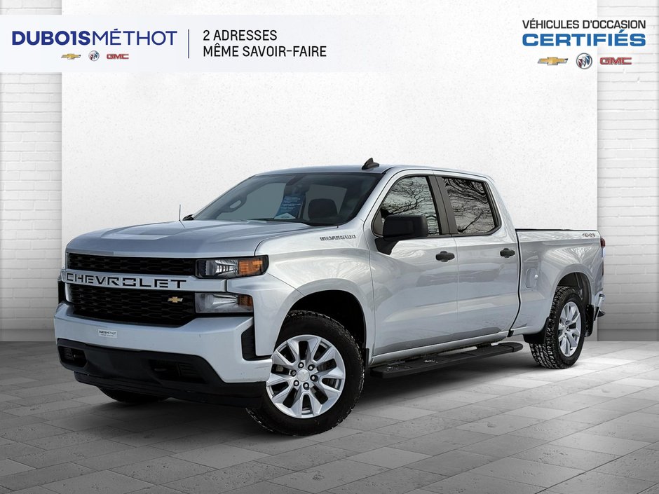 Chevrolet Silverado 1500 Custom, V8 5.3L, CREW CAB, 4x4, 6 PASSAGERS !!! 2021 à Victoriaville, Québec - w940px