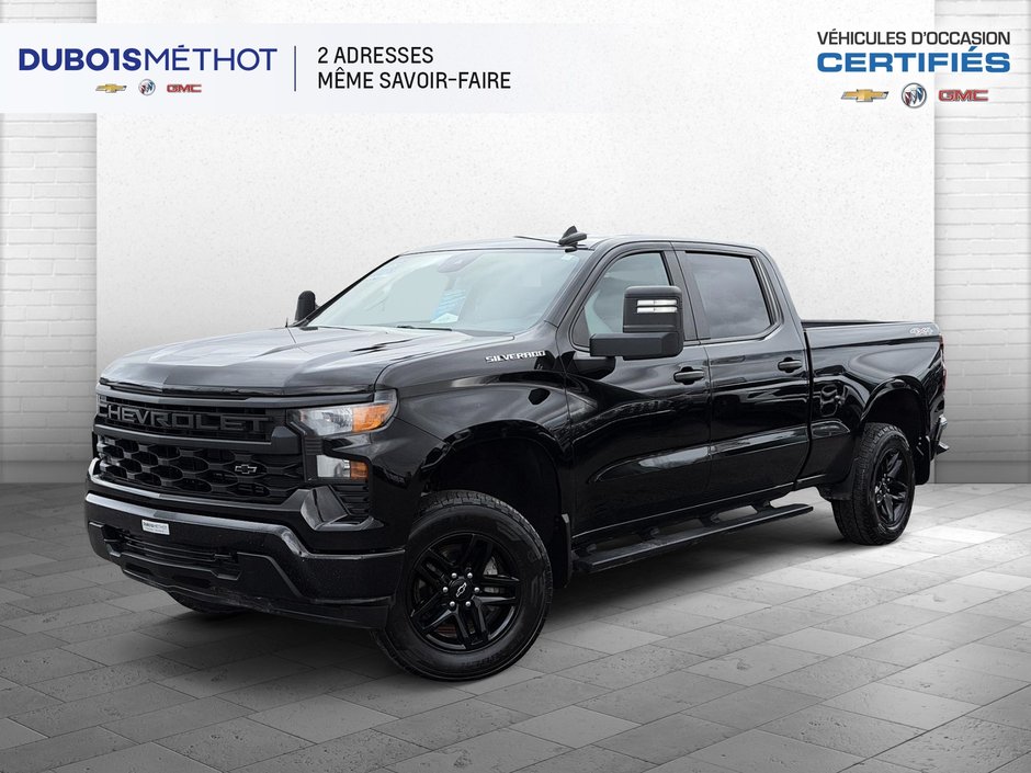 Chevrolet Silverado 1500 CUSTOM, CREW, 2.7L TURBO, 4X4 !!! 2023 à Plessisville, Québec - w940px