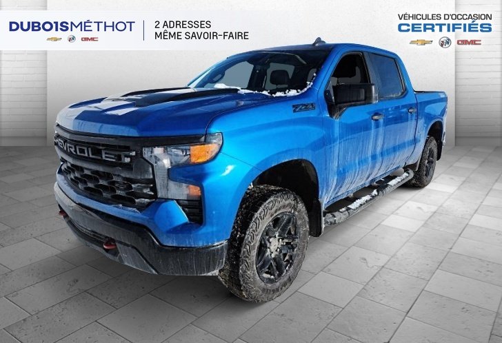 Chevrolet Silverado 1500 CUSTOM TRAIL BOSS 4 CYL. 2.7L TURBO Z71 4X4 CREW ! 2024 à Victoriaville, Québec - w940px