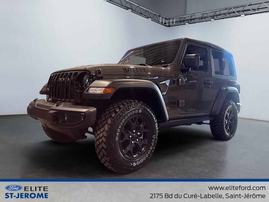 Jeep Wrangler Willys + V6 Pentastar + Toit Souple 2021 à Charlemagne, Québec