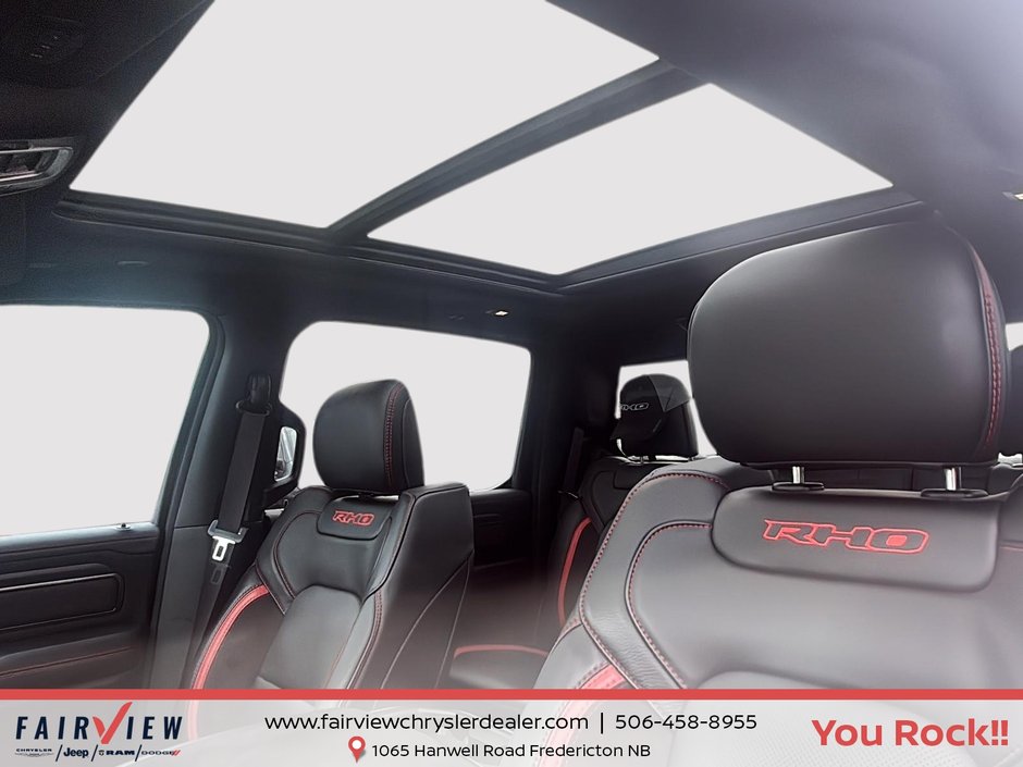 2025 Ram 1500 RHO Fully loaded, upgraded audio, sun, and sound package upgraded screens level three package