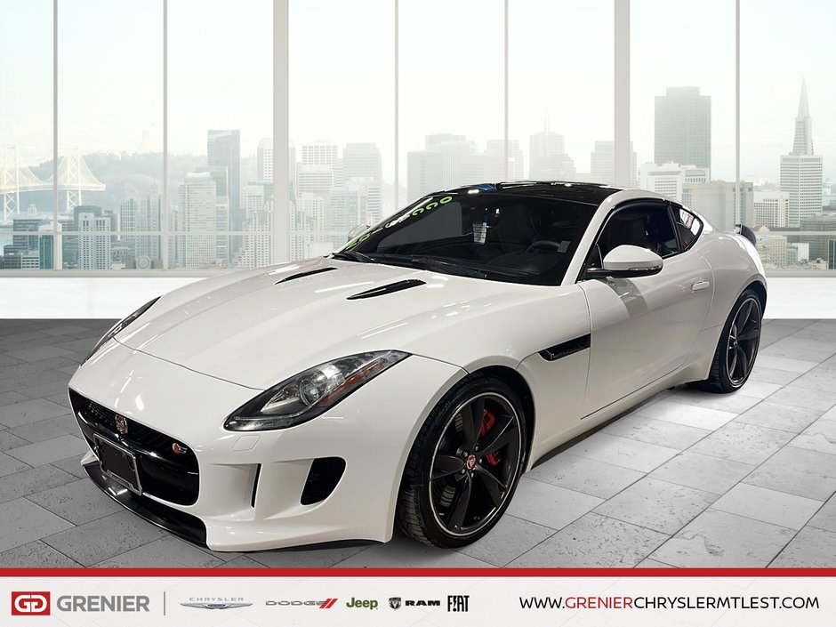 Jaguar F-TYPE V6 S + RWD + CUIR + TOIT OUVRANT 2015 à Pointe-Aux-Trembles, Québec - w940px