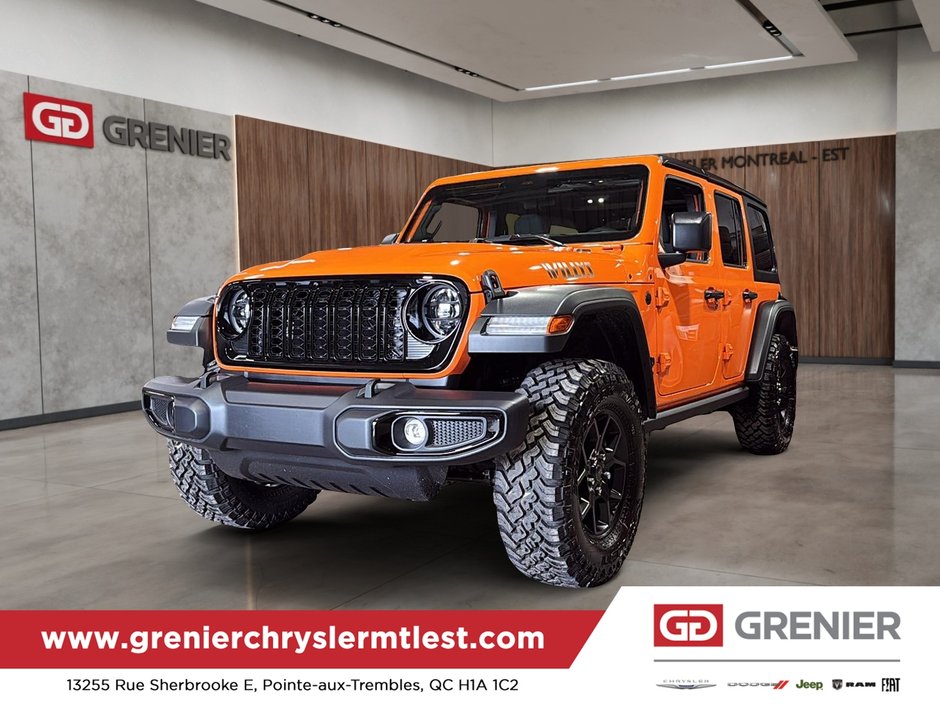 2026 Jeep Wrangler 4-Door WILLYS in Pointe-Aux-Trembles, Quebec - w940px