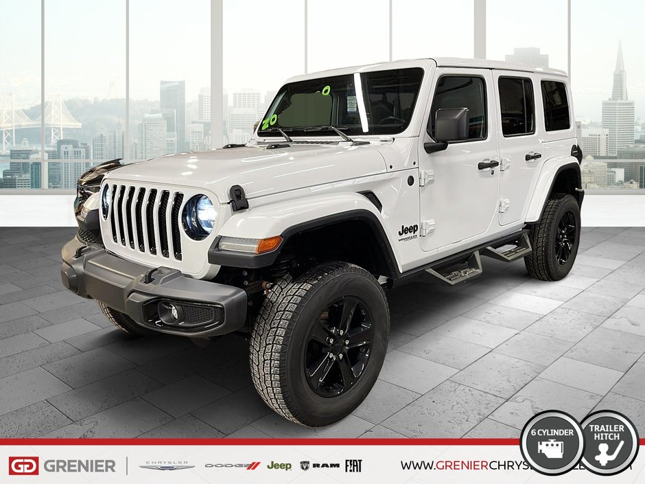 Jeep Wrangler UNLIMITED SAHARA ALTITUDE + 4X4 + V6 + CUIR + GPS 2020 à Pointe-Aux-Trembles, Québec - w940px