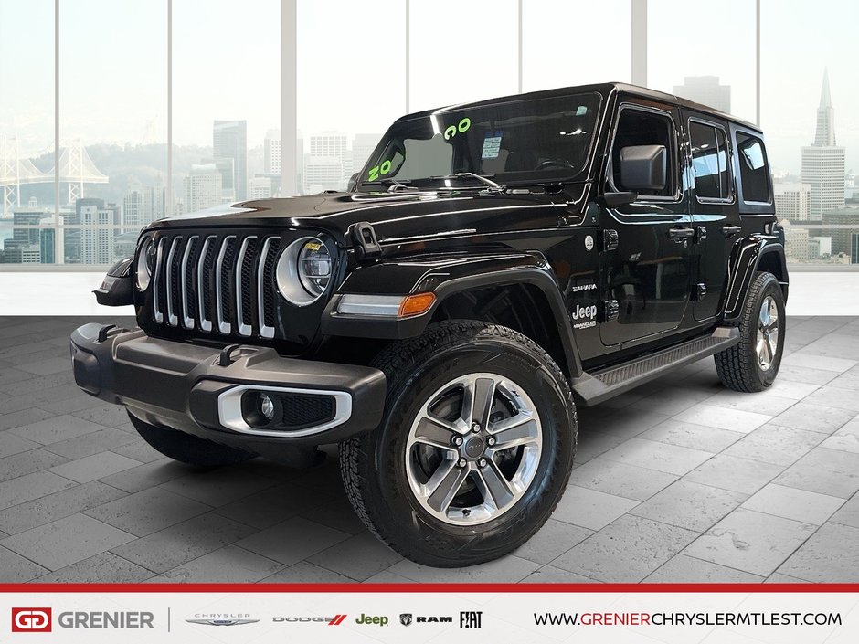 Jeep Wrangler UNLIMITED SAHARA + 4X4 + CARPLAY 2021 à Pointe-Aux-Trembles, Québec - w940px