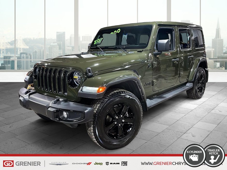 2022 Jeep Wrangler UNLIMITED SAHARA ALTITUDE + 4X4 + V6 + CUIR in Pointe-Aux-Trembles, Quebec - w940px