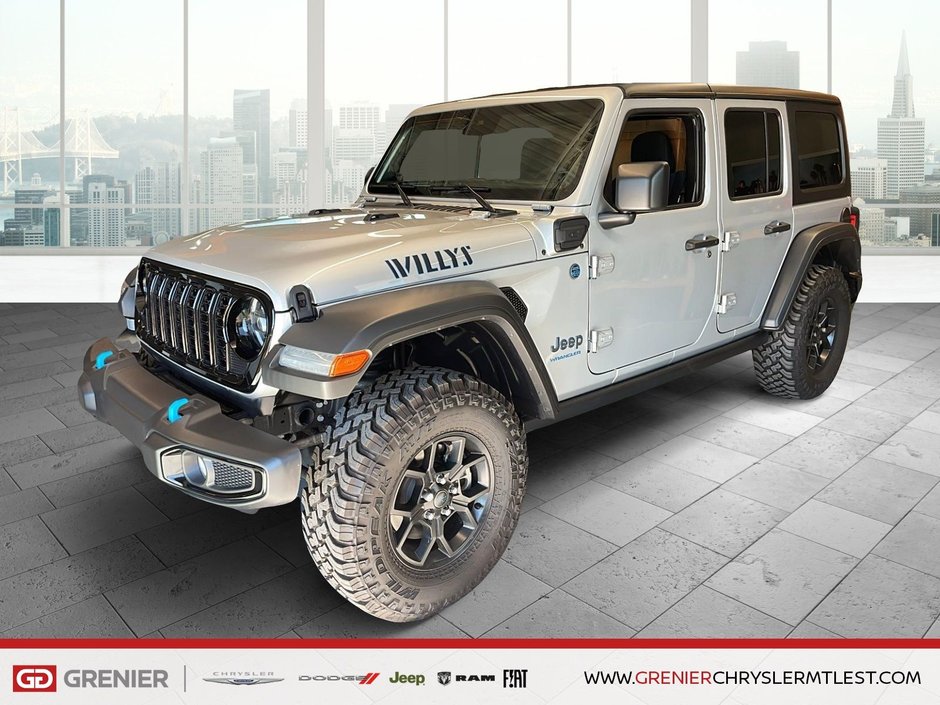 Jeep WRANGLER 4P WILLYS 4XE + HYBRIDE + 4X4 2024 à Pointe-Aux-Trembles, Québec - w940px