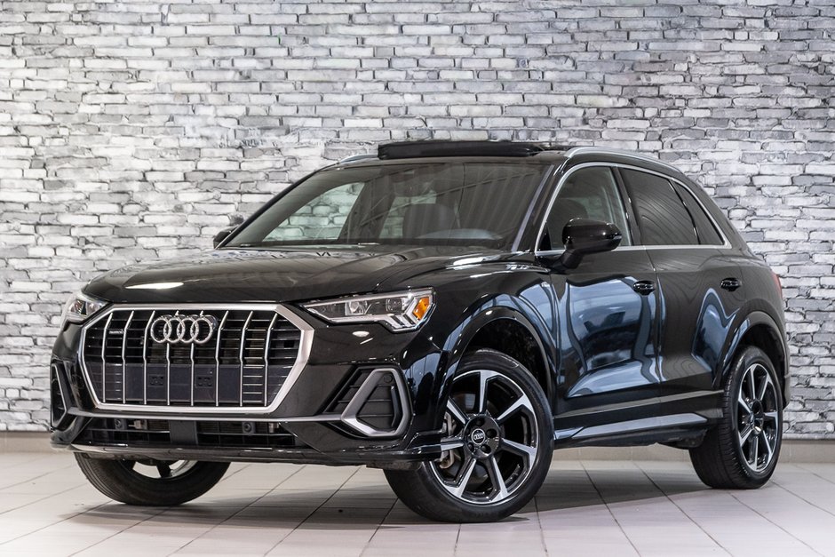 2024 Audi Q3 PROGRESSIV S-LINE AWD CUIR TOIT PANO CAM CARPLAY in Montréal, Quebec