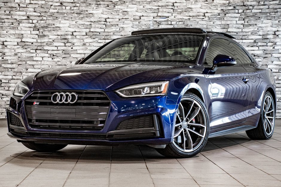 Audi S5 COUPE PROGRESSIV QUATTRO V6 CUIR TOIT NAV CAM 2019 à Montréal, Québec