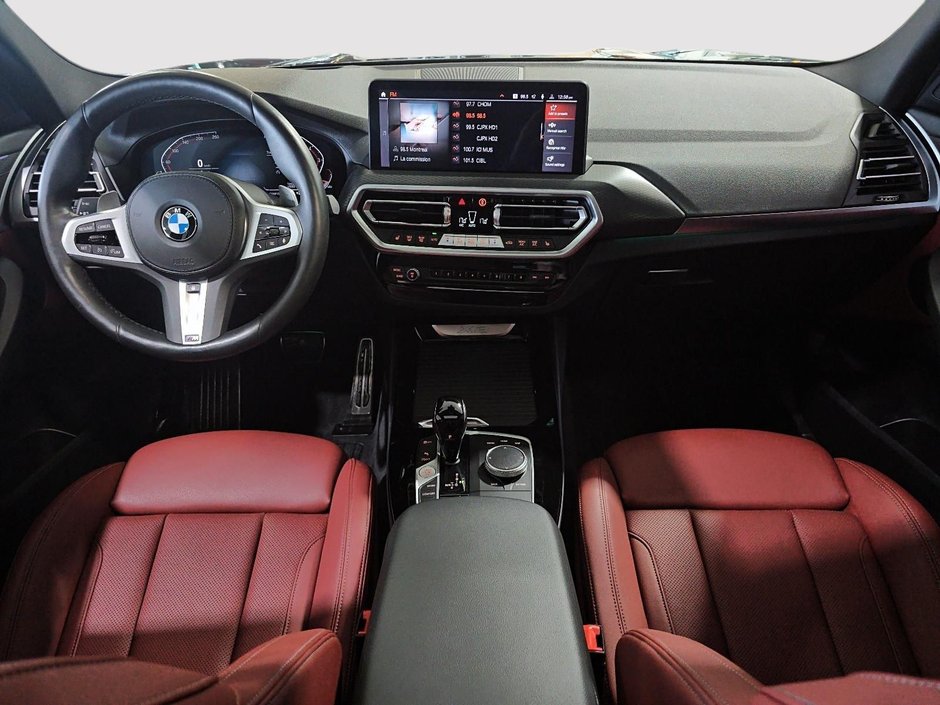 BMW X3 XDRIVE M SPORT TOIT PANO CUIR ROUGE CARPLAY GPS 2024-3