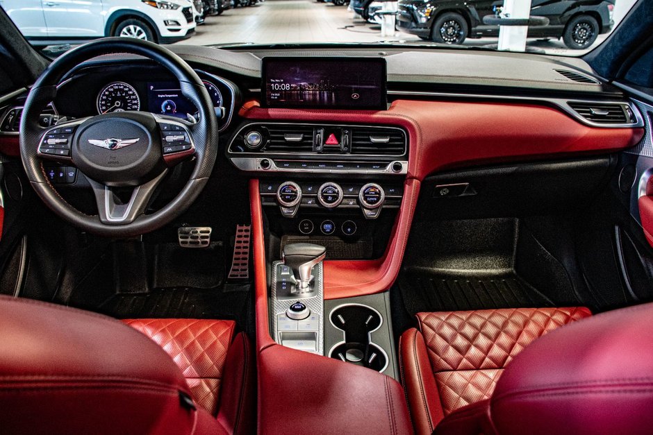 GENESIS G70 3.3T SPORT AWD 365 HP HEAD UP DISP CAM360 CUIR 2022-3