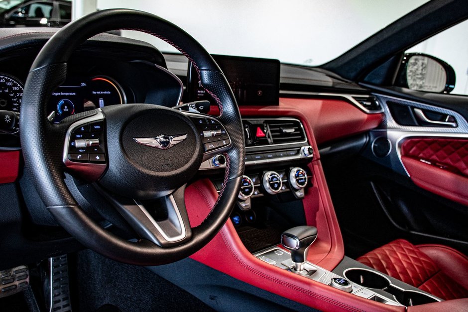 GENESIS G70 3.3T SPORT AWD 365 HP HEAD UP DISP CAM360 CUIR 2022-16