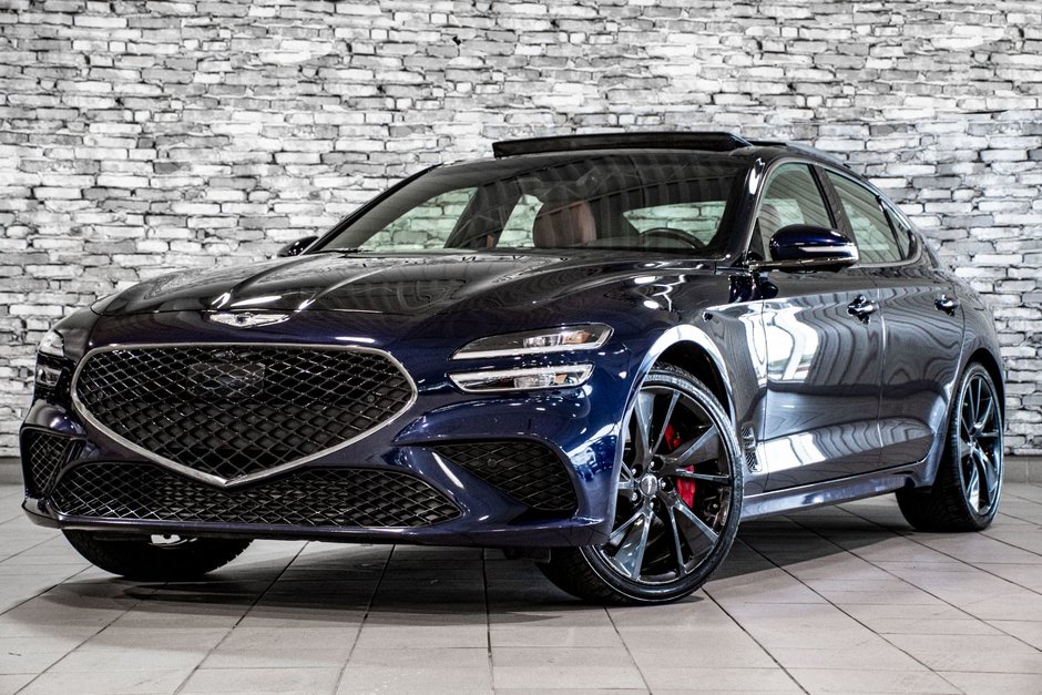 GENESIS G70 3.3T SPORT AWD 365 HP HEAD UP DISP CAM360 CUIR 2022-0