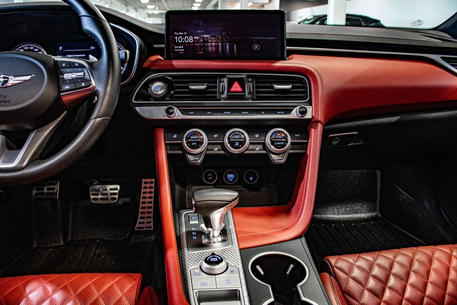 GENESIS G70 3.3T SPORT AWD 365 HP HEAD UP DISP CAM360 CUIR 2022-23