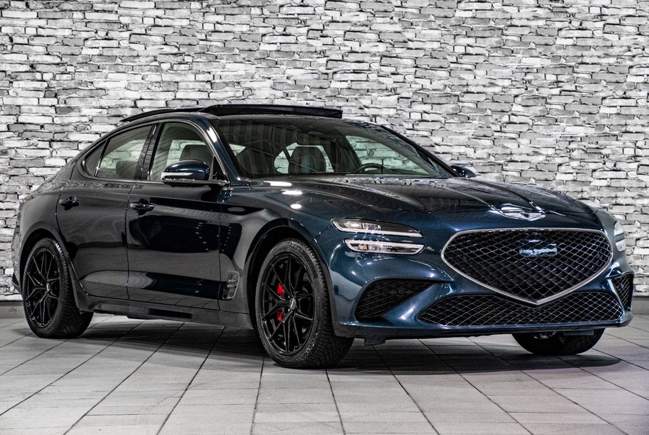 GENESIS G70 3.3T SPORT AWD 365 HP HEAD UP DISP CAM360 CUIR 2022-8
