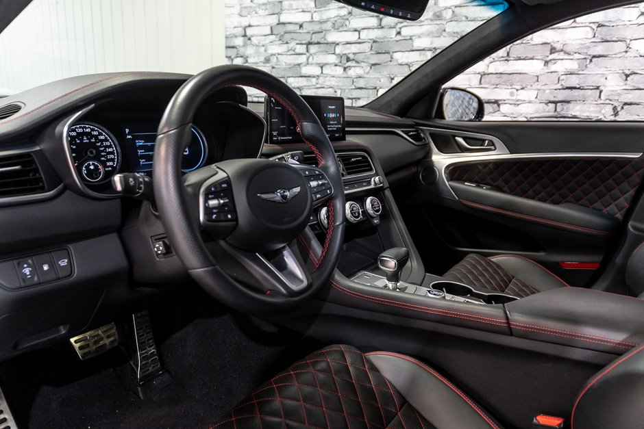 2022 GENESIS G70 3.3T SPORT AWD 365 HP HEAD UP DISP CAM360 CUIR-19