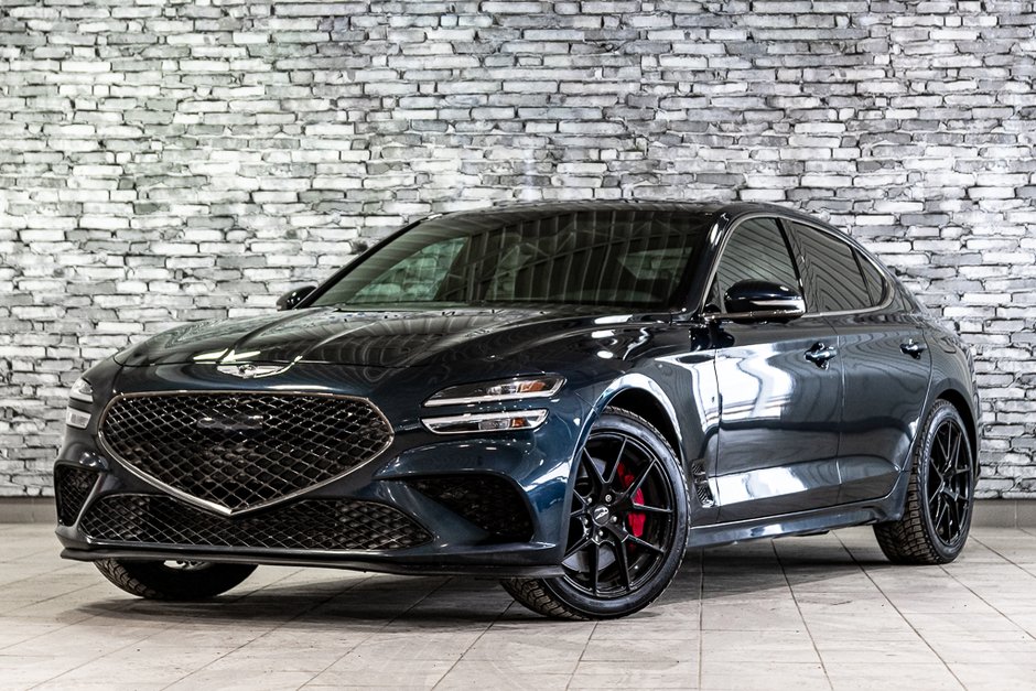 GENESIS G70 3.3T SPORT AWD 365 HP HEAD UP DISP CAM360 CUIR 2022-0