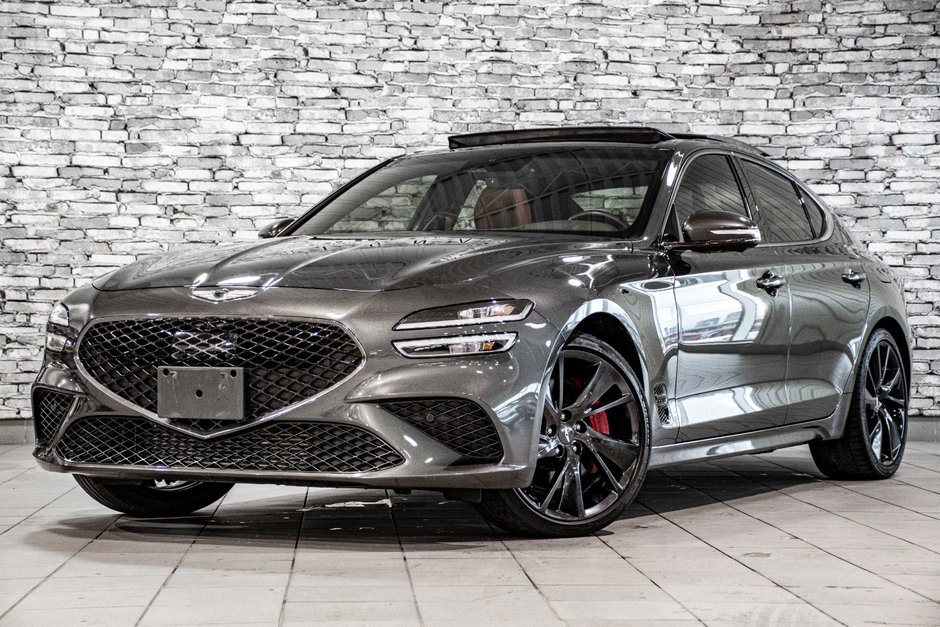GENESIS G70 3.3T SPORT AWD 365 HP HEAD UP DISP CAM360 CUIR 2023 à Montréal, Québec
