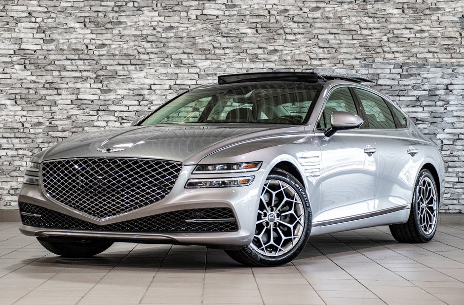 GENESIS G80 2.5T ADVANCED AWD 300HP TOIT NAV CUIR MAGS 2024 à Montréal, Québec