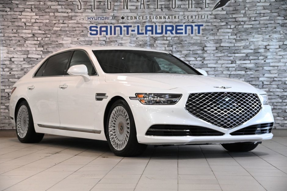 GENESIS G90 5.0L PRESTIGE AWD V8 GPS CAM 360 CUIR TOIT 2020-2