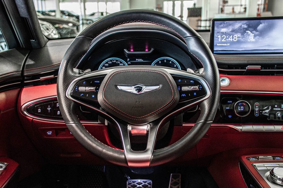 GENESIS GV70 3.5T SPORT PLUS AWD 375HP HUD CAM360 CUIR NAPPA 2023-35