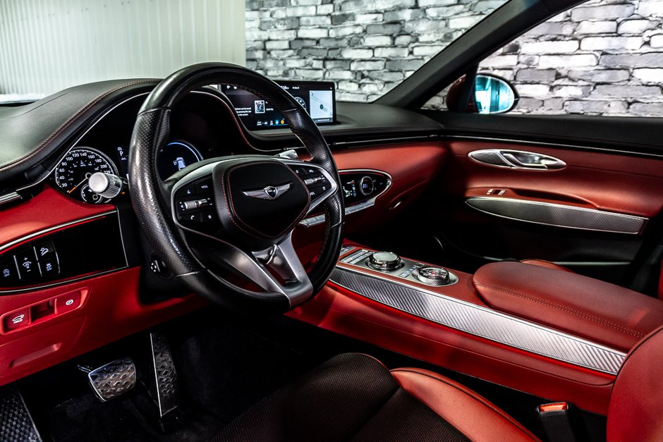 GENESIS GV70 3.5T SPORT AWD 375HP TOIT PANO NAV CAM CUIR 2023-19