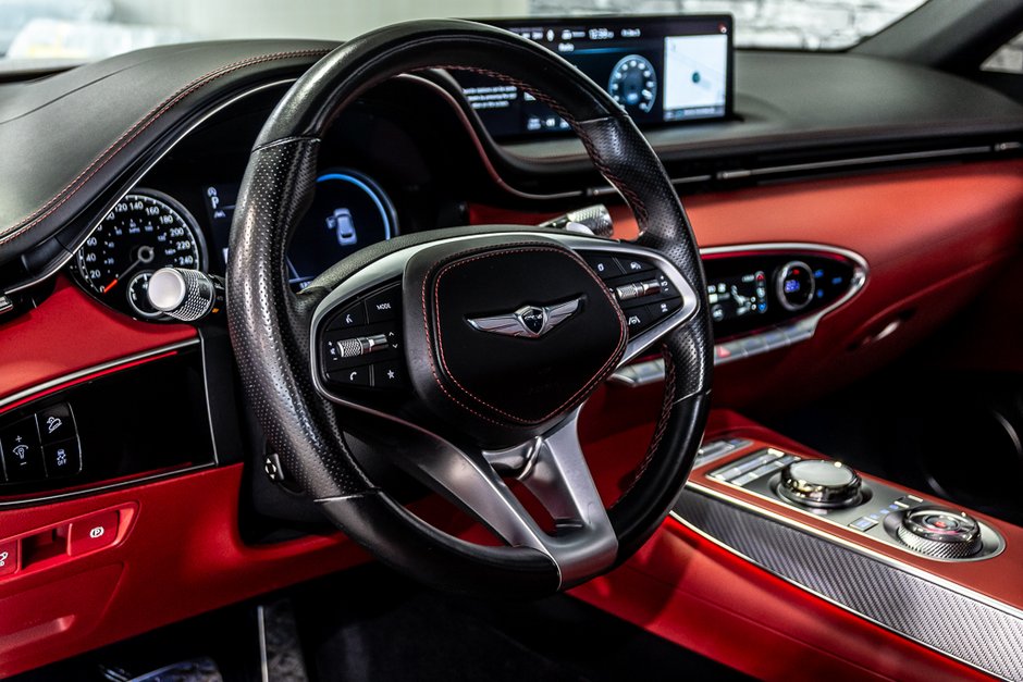 GENESIS GV70 3.5T SPORT AWD 375HP TOIT PANO NAV CAM CUIR 2023-18