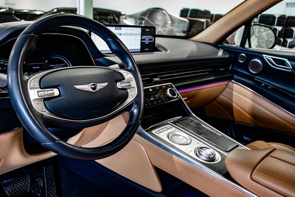 GENESIS GV80 3.5T ADVANCED AWD 7 PASS CAM360 CUIR TOIT PANO GPS 2021-18