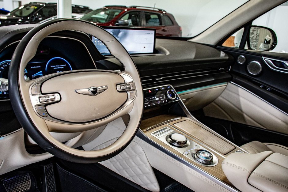 GENESIS GV80 3.5T AWD PRESTIGE 7 PASSAGER TOIT NAVIGATION CUIR 2023-19