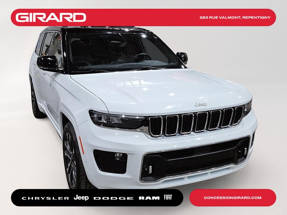 Jeep Grand Cherokee L Overland 2024 TOIT PANO**SIEGES VENTILES**SUSPENSION A AIR**AUDIO MCINTOSH**TOUJOURS SOUS GARANTIE JEEP