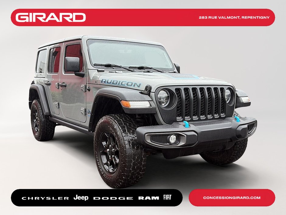 Jeep Wrangler 4xe Unlimited Rubicon 2021 SIÈGES+VOLANT CHAUFFANTS, 2 TOITS, 4X4