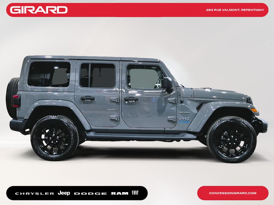 Jeep Wrangler 4xe Unlimited Sahara 2022 **JAMAIS ACCIDENTÉ**1 PROPRIÉTAIRE**AUDIO ALPINE**CUIR MCKINLEY**