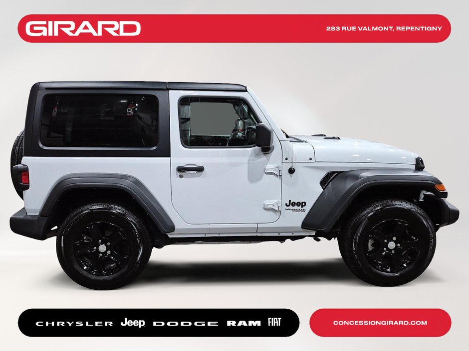2021 Jeep Wrangler Sport S **BAS KM**WOW**2 PORTES**TOIT RIGIDE**4X4