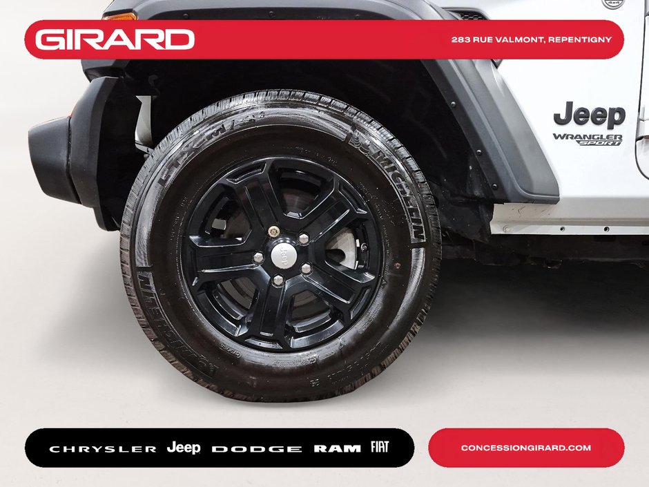 2021 Jeep Wrangler Sport S **BAS KM**WOW**2 PORTES**TOIT RIGIDE**4X4