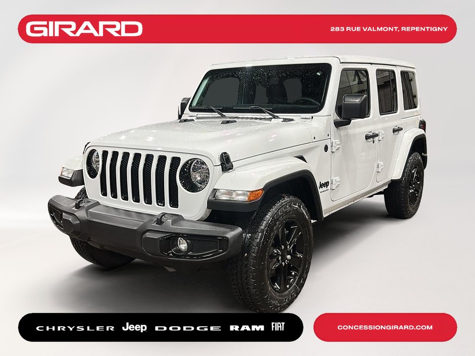 Jeep Wrangler Sahara Altitude 2023 BAS KM, CUIR NOIR, SYSTÈME DE SON ALPINE