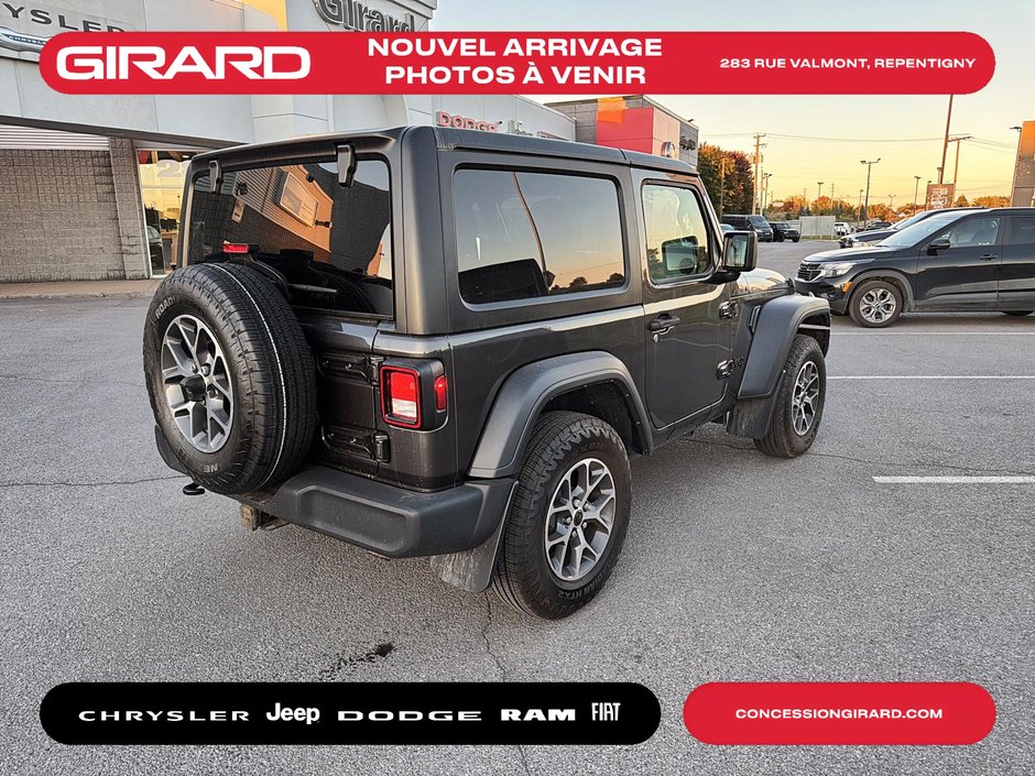 Jeep Wrangler Sport S 2024 BAS KM!!!**SPORT S**PHARES AUX DEL**PARE-BRISE GORILLA**