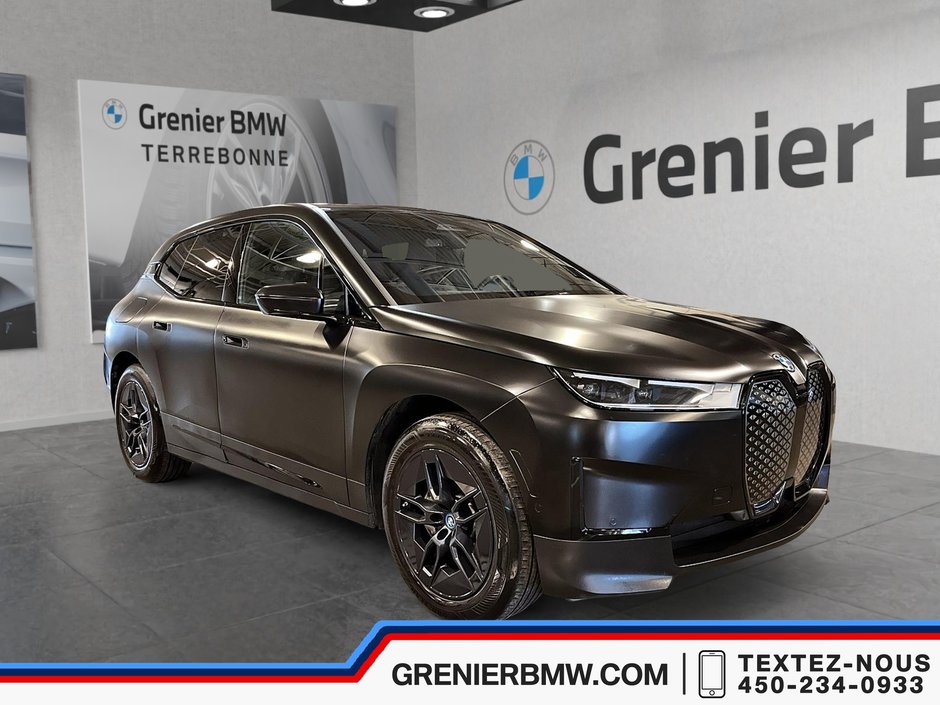 2023 BMW IX XDrive50, Premium Essential, Black wraped in Terrebonne, Quebec - w940px