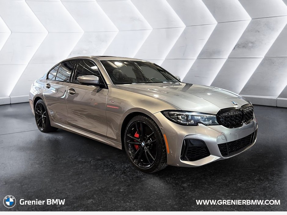 2022 BMW M340i xDrive Sedan, Oxyde Grey II, Harman Kardon, CPO in Terrebonne, Quebec - w940px