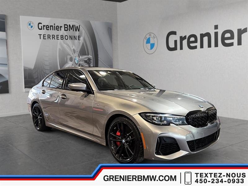2022 BMW M340i xDrive Sedan, Oxyde Grey II, Harman Kardon, CPO in Terrebonne, Quebec - w940px